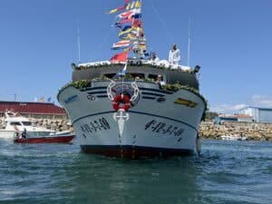 Fiestas del Carmen en A Illa de Arousa durante la celebración marinera